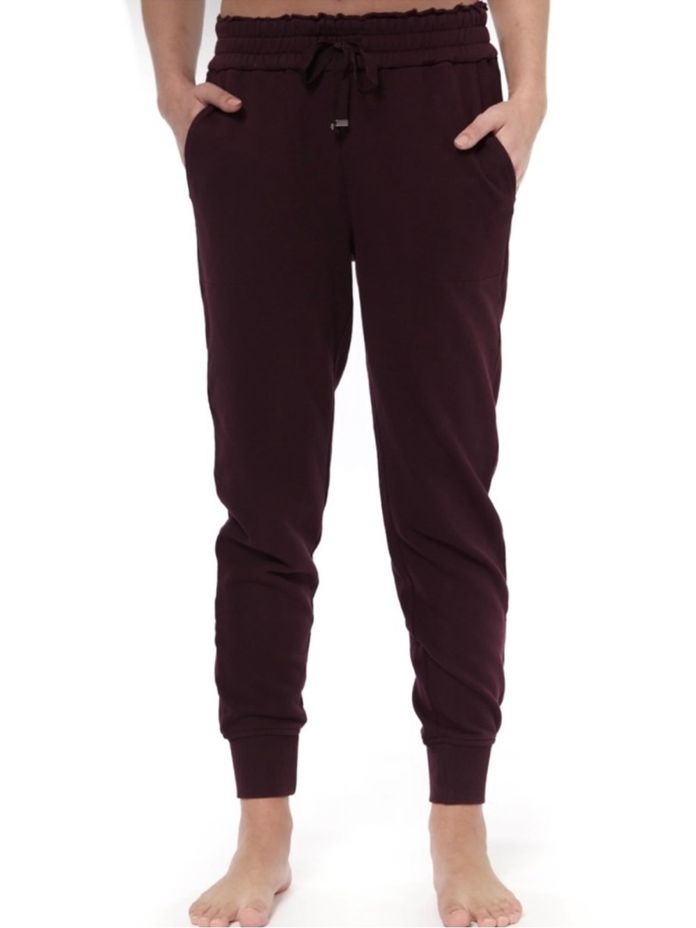 CAMI NYC PURPLE FRENCH COTTON-TERRY JOGGERS
